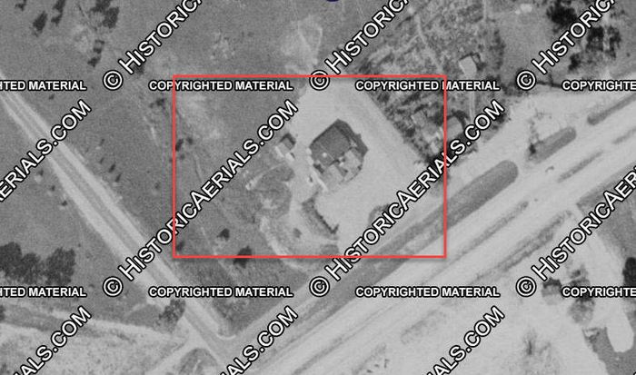 Fingers Restaurant - 1955 Aerial (newer photo)